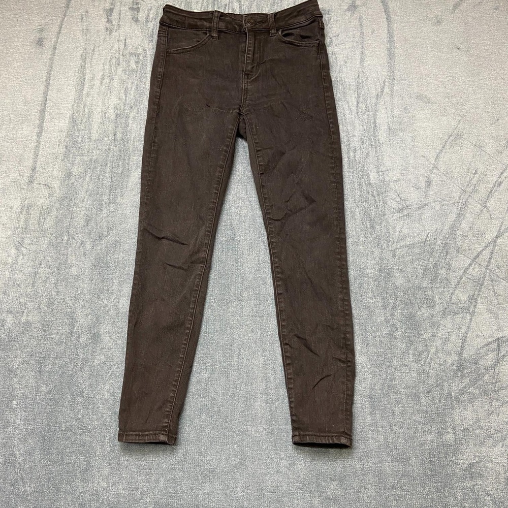 American Eagle Outfitters Jeans Womens 4 26x25 Black Stretch Mid Rise Skinny Leg
